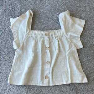Rylee + Cru Leah Top in Ivory - Size 10-12y - New with Tags